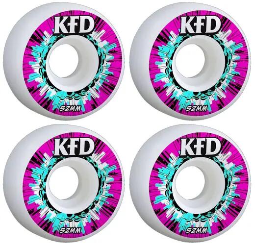 KFD KFD Blast Rodas Skate Pacote de 4 - 52mm - Pink