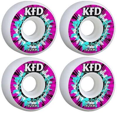 Kfd blast skateboard wielen 4-pack - 52mm - pink