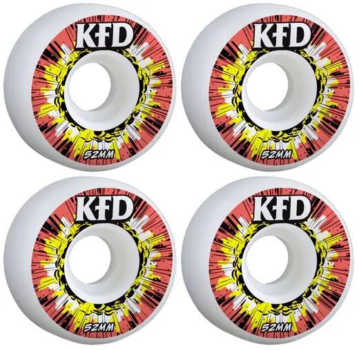 KFD KFD Blast Rodas Skate Pacote de 4 - 52mm - Red