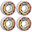 KFD Blast Roți Skateboard Pachet 4 buc - 52mm - Red
