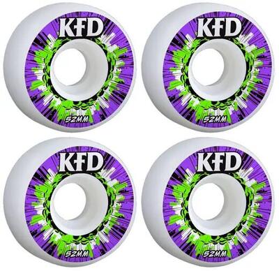 Kfd blast skateboard wielen 4-pack - 52mm - purple