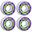 KFD Blast Roți Skateboard Pachet 4 buc - 52mm - Purple