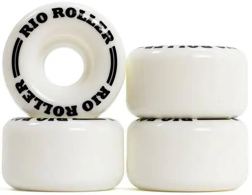 RIO ROLLER Rio Coaster Rodas Para Patins De 4 Rodas Conjunto De 4 - 58mm - Branco