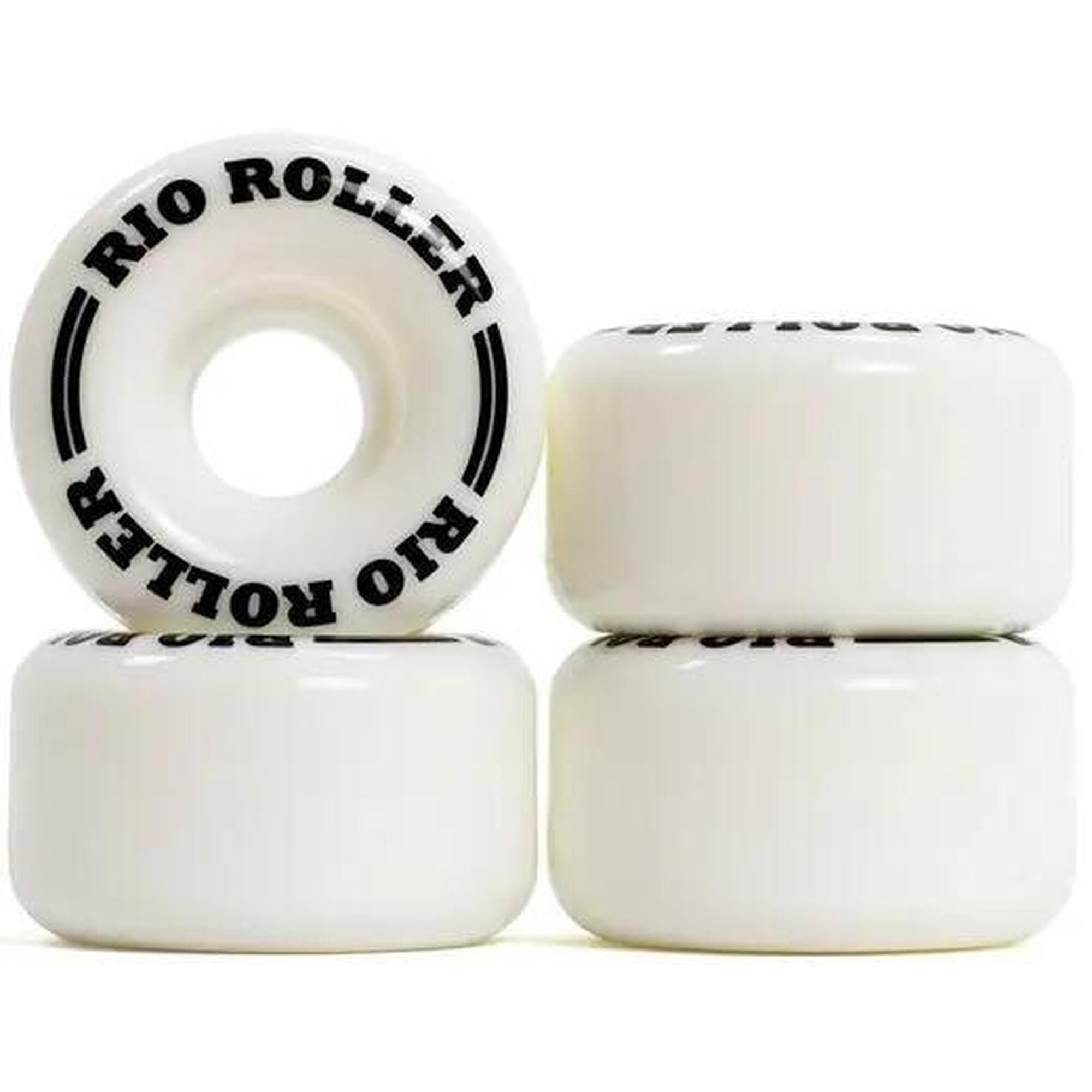 Rolki Kółka Rio Coaster Kółka do Wrotek 4-Pak - 58mm - Biały