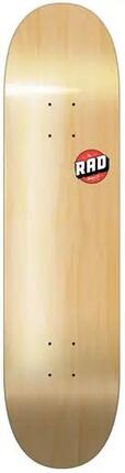 RAD Blank Logo Skateboard Deck - 7.75" - Blau Maple