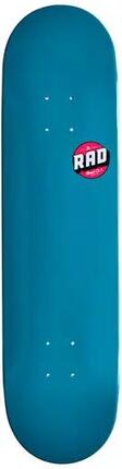 RAD Blank Logo Skateboard Deck - 7.75" - Blau Maple