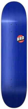 RAD Blank Logo Skateboard Deck - 7.75" - Blau Maple