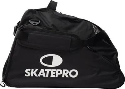 SkatePro DeLuxe Casco e Scarpa/Skate Borsa - Nero/Bianco
