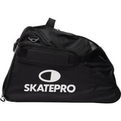 SkatePro DeLuxe Casque et Botte/Skate Sac - Noir/Blanc