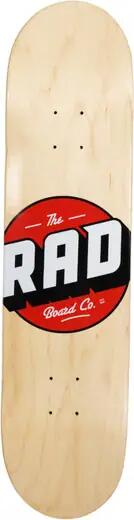RAD Solid Logo Skateboard Deck - 7.75" - Natural Maple