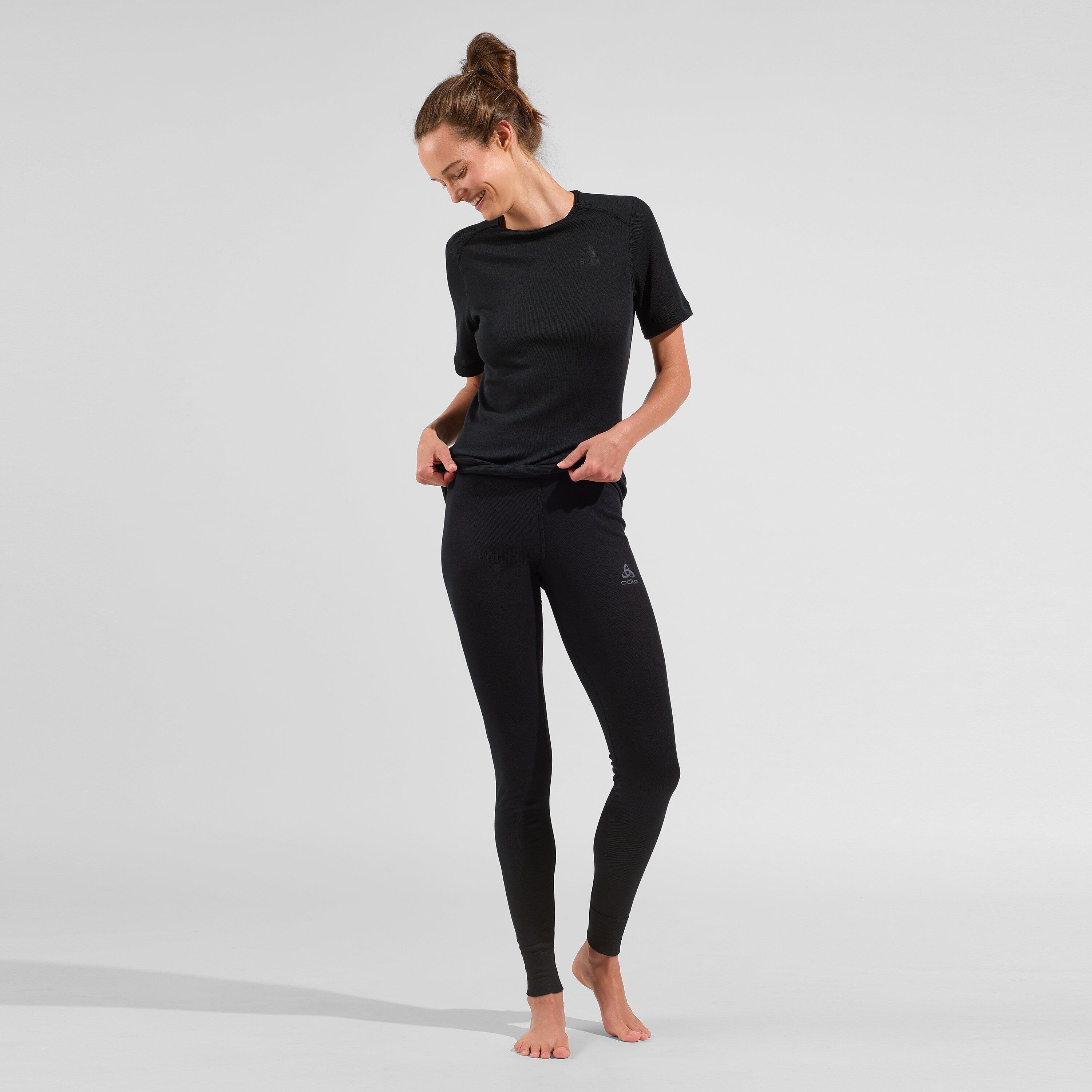 Odlo Pantaloni Sportivi Donna X-Warm, Termici In Poliestere, Asciugatura Rapida