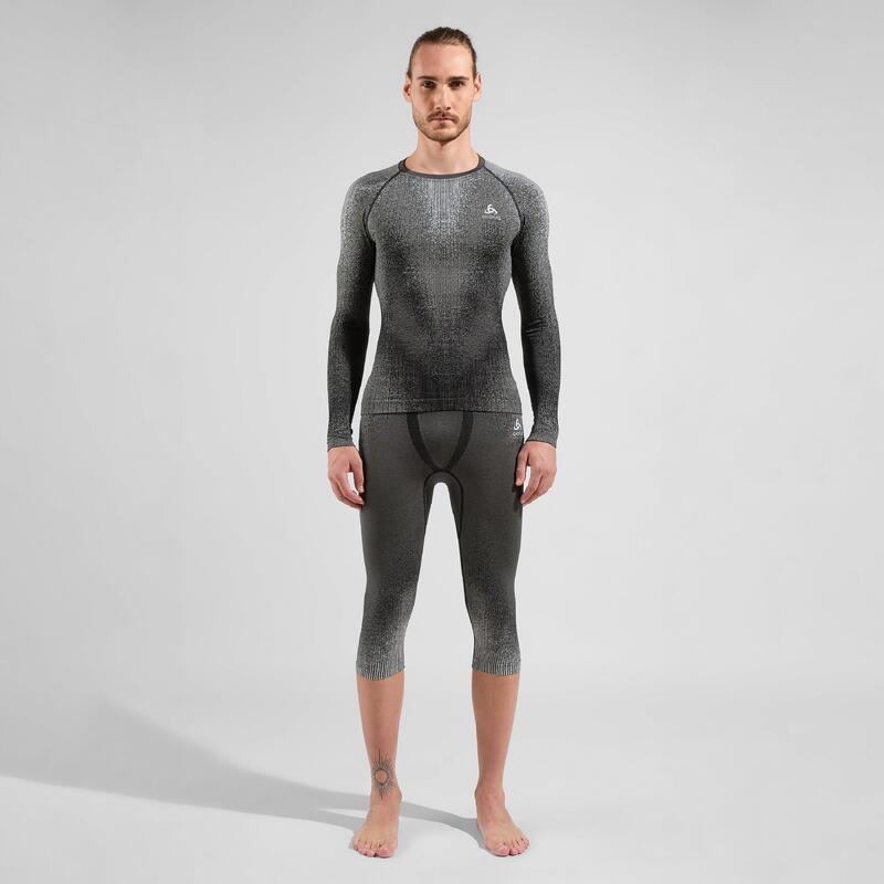 Pantaloni termoactivi bărbați ODLO Performance Warm comb Bl Bottom Long