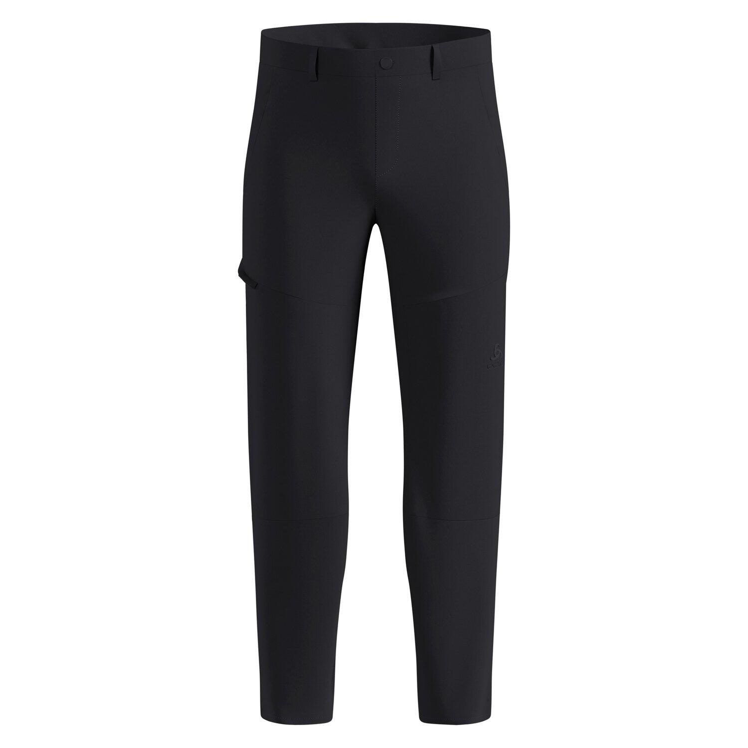 Pantalon randonnée ODLO Ascent Warm homme slim noir 240g 3/4