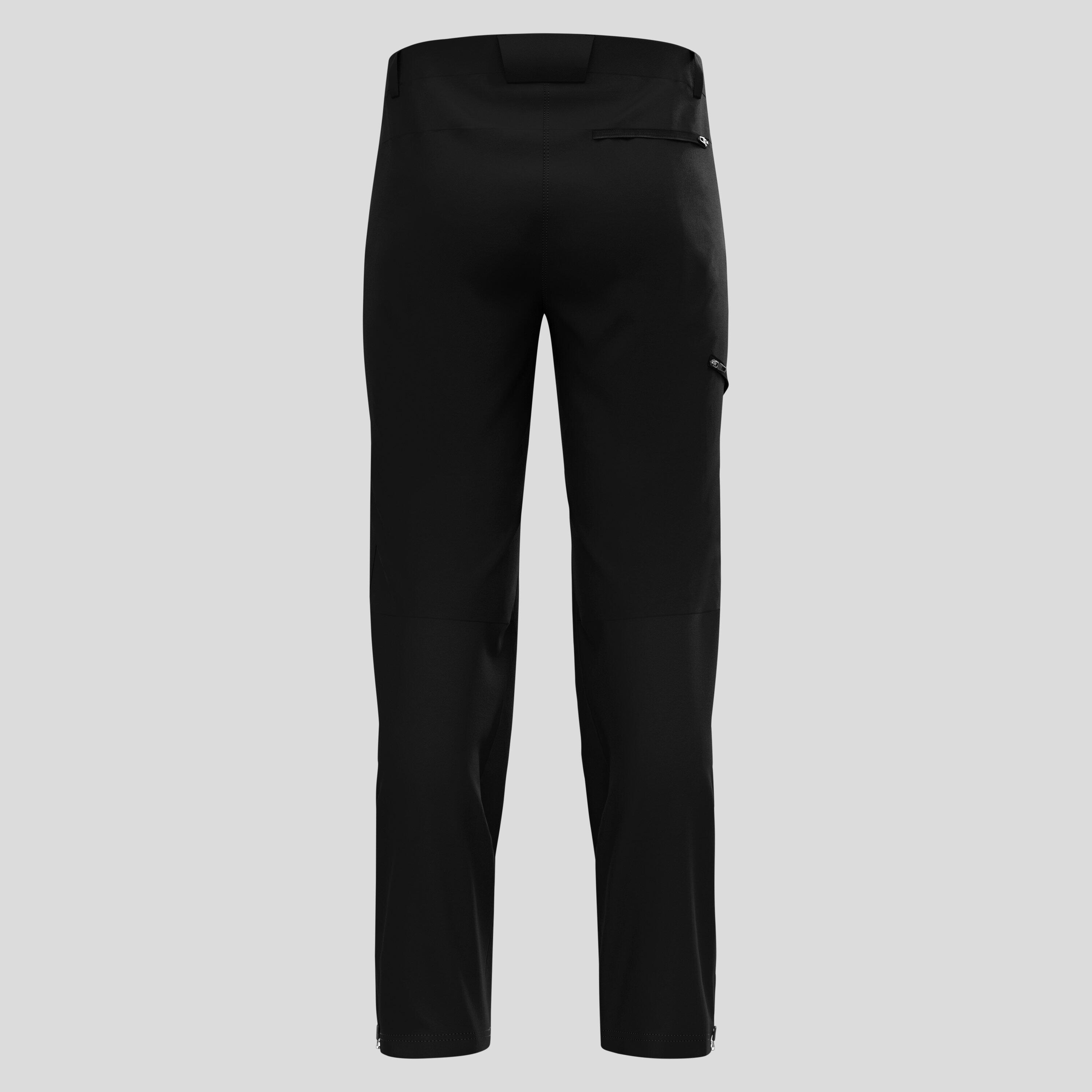 Pantalon randonnée ODLO Ascent Warm homme slim noir 240g 2/4