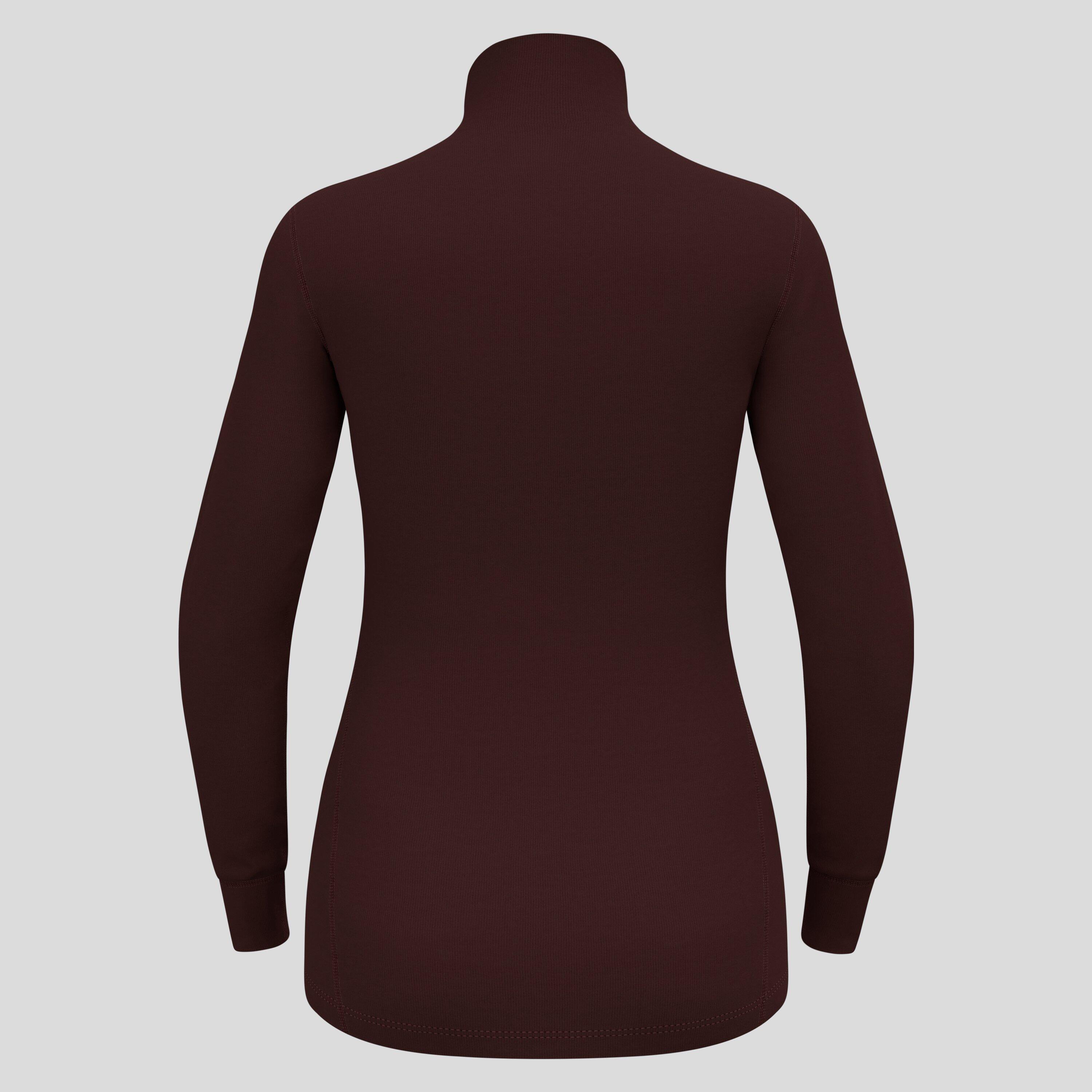 T-shirt à col montant zippé Active Warm pour femme ODLO 2/2