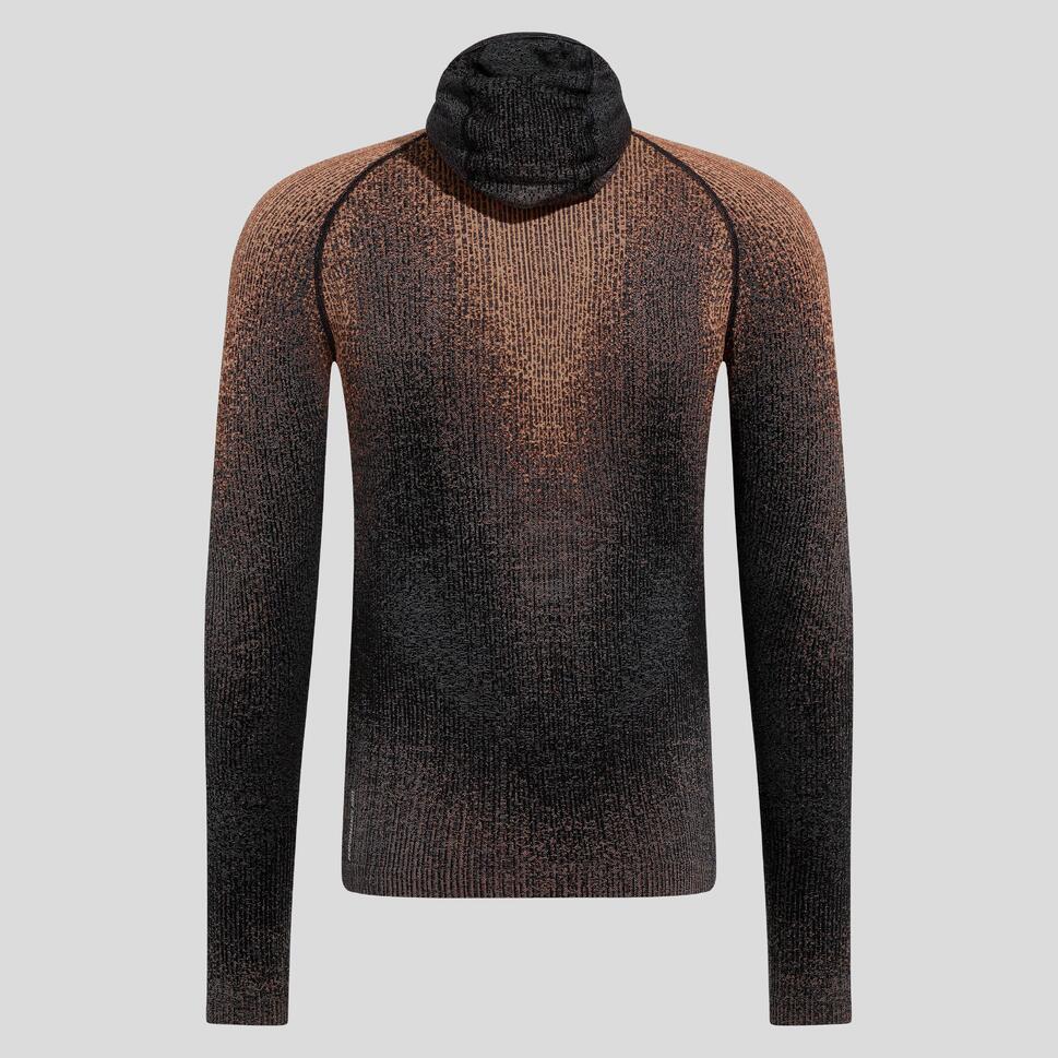 Bluza termoaktywna męska Odlo Blackcomb Eco BL Top Facemask LS