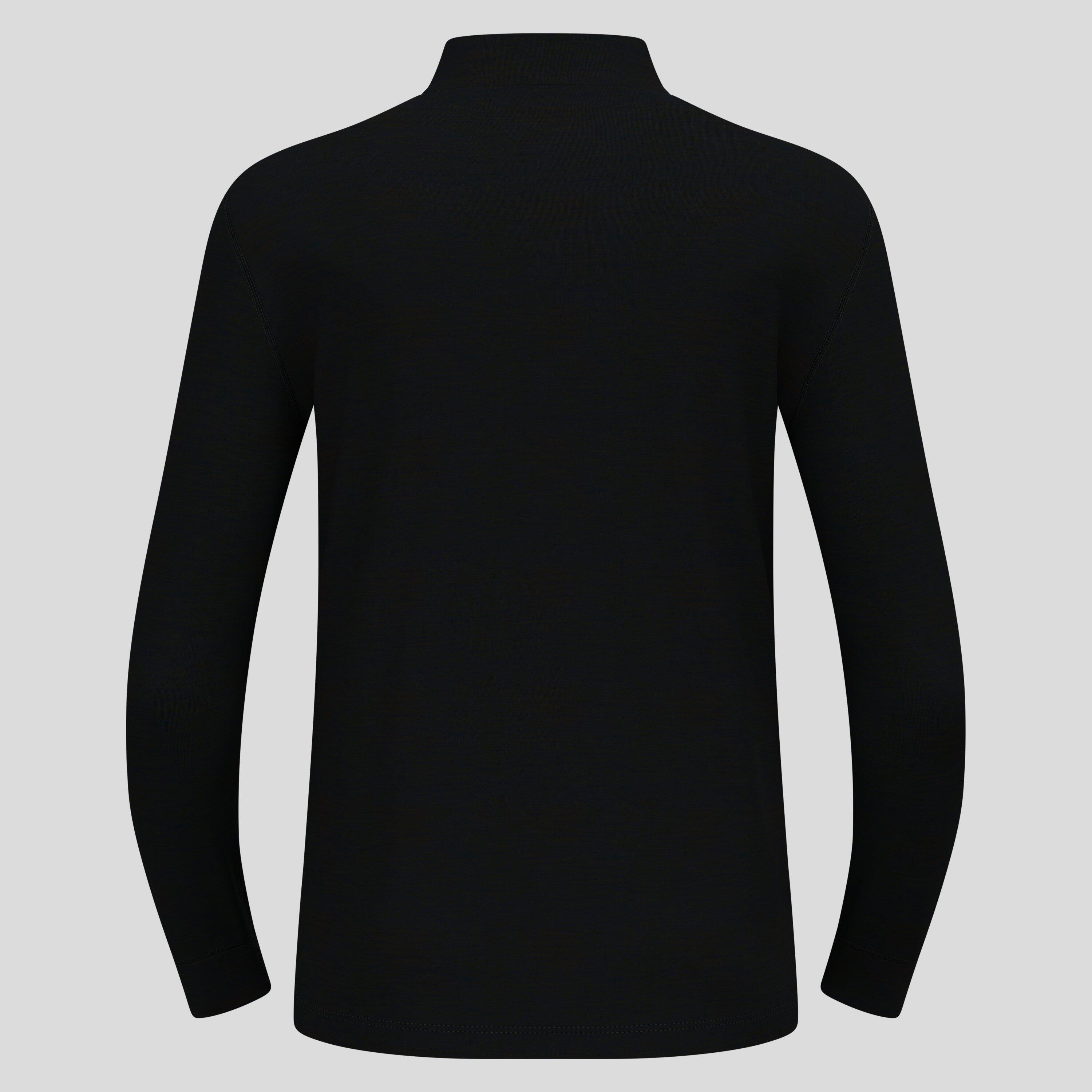 Base Layer Odlo 1/2 Zip Merino 200 Schwarz 7/7