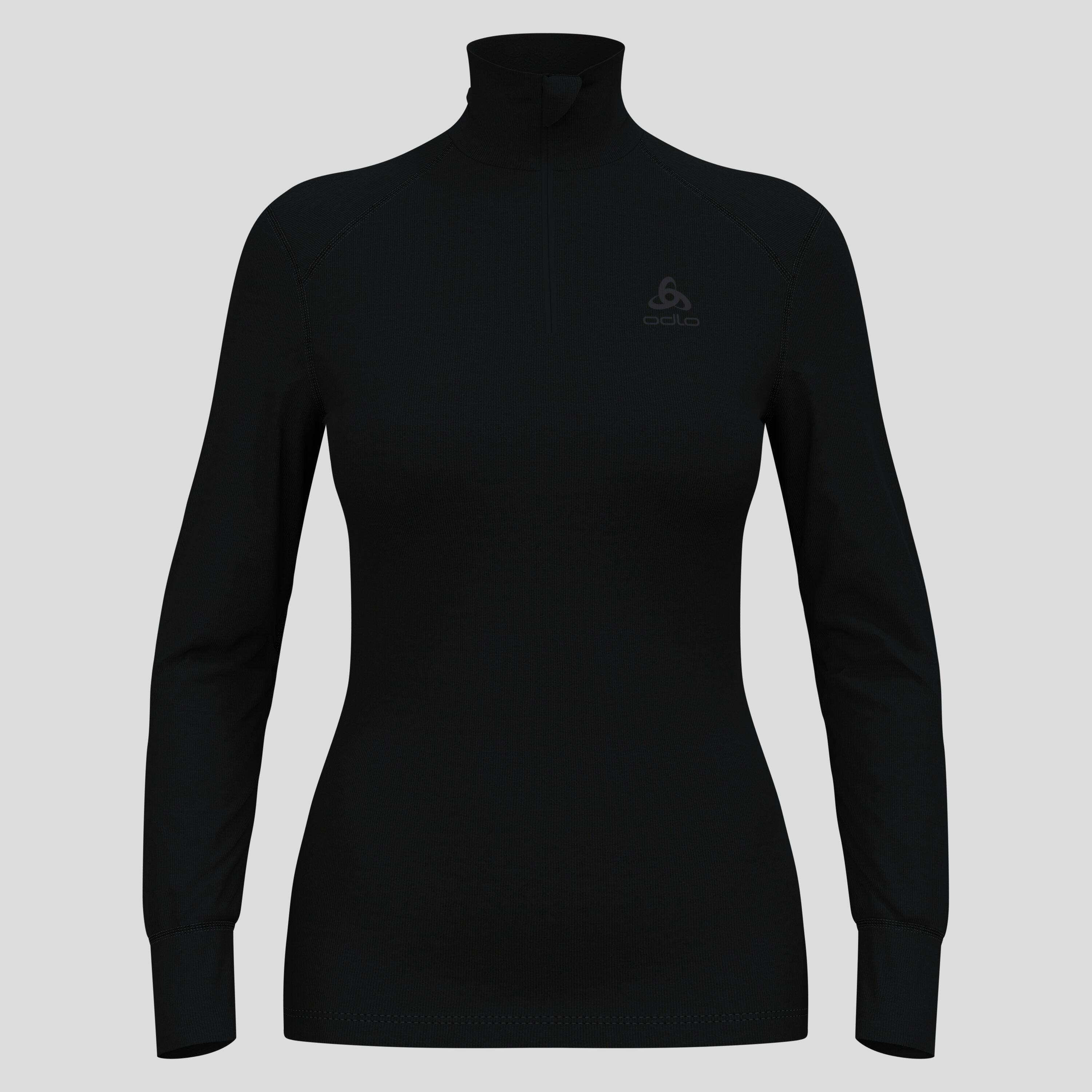 Top base layer a collo alto con mezza zip Active Warm da donna ODLO 5/7