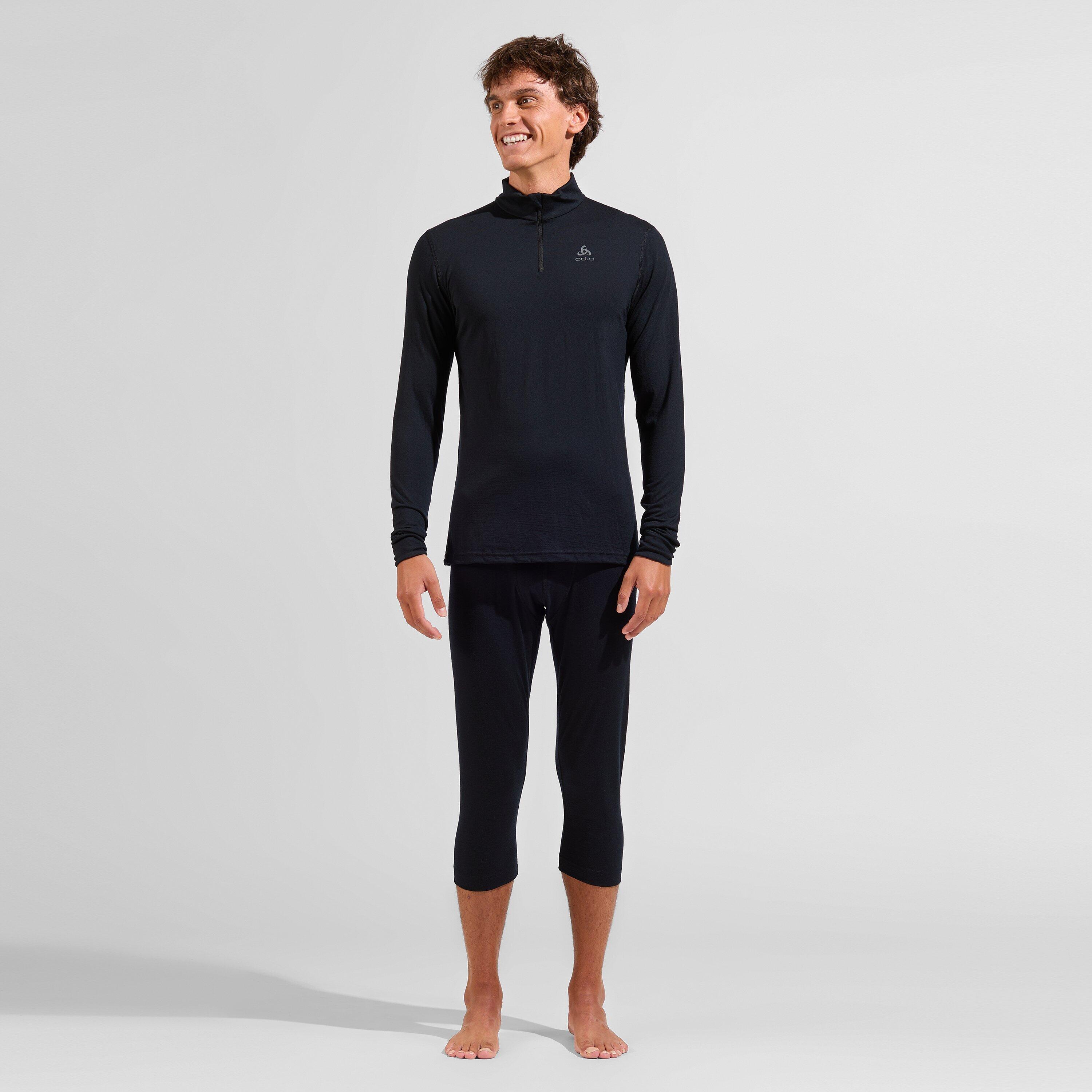 Base Layer Odlo 1/2 Zip Merino 200 Schwarz 5/7