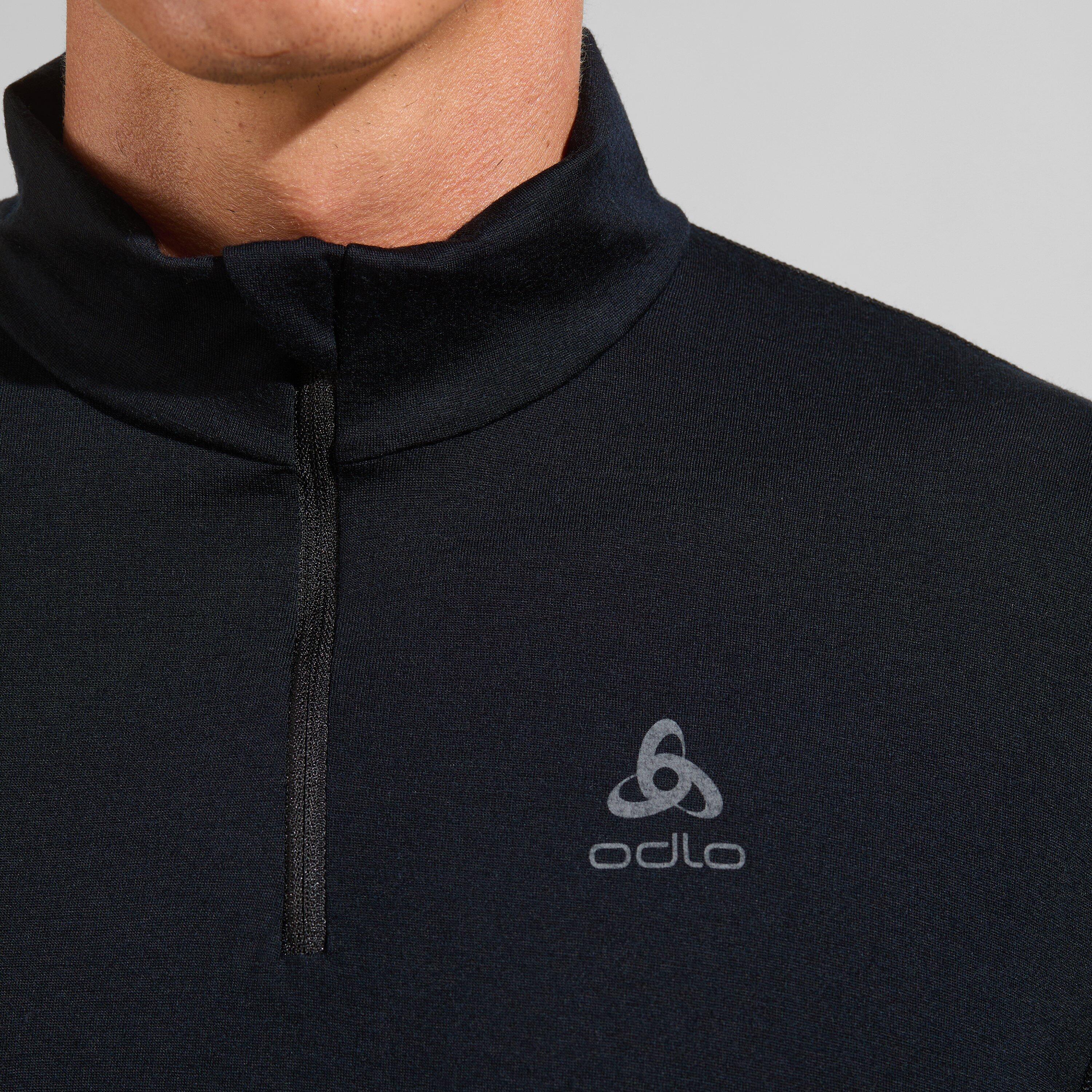 Base Layer Odlo 1/2 Zip Merino 200 Schwarz 4/7