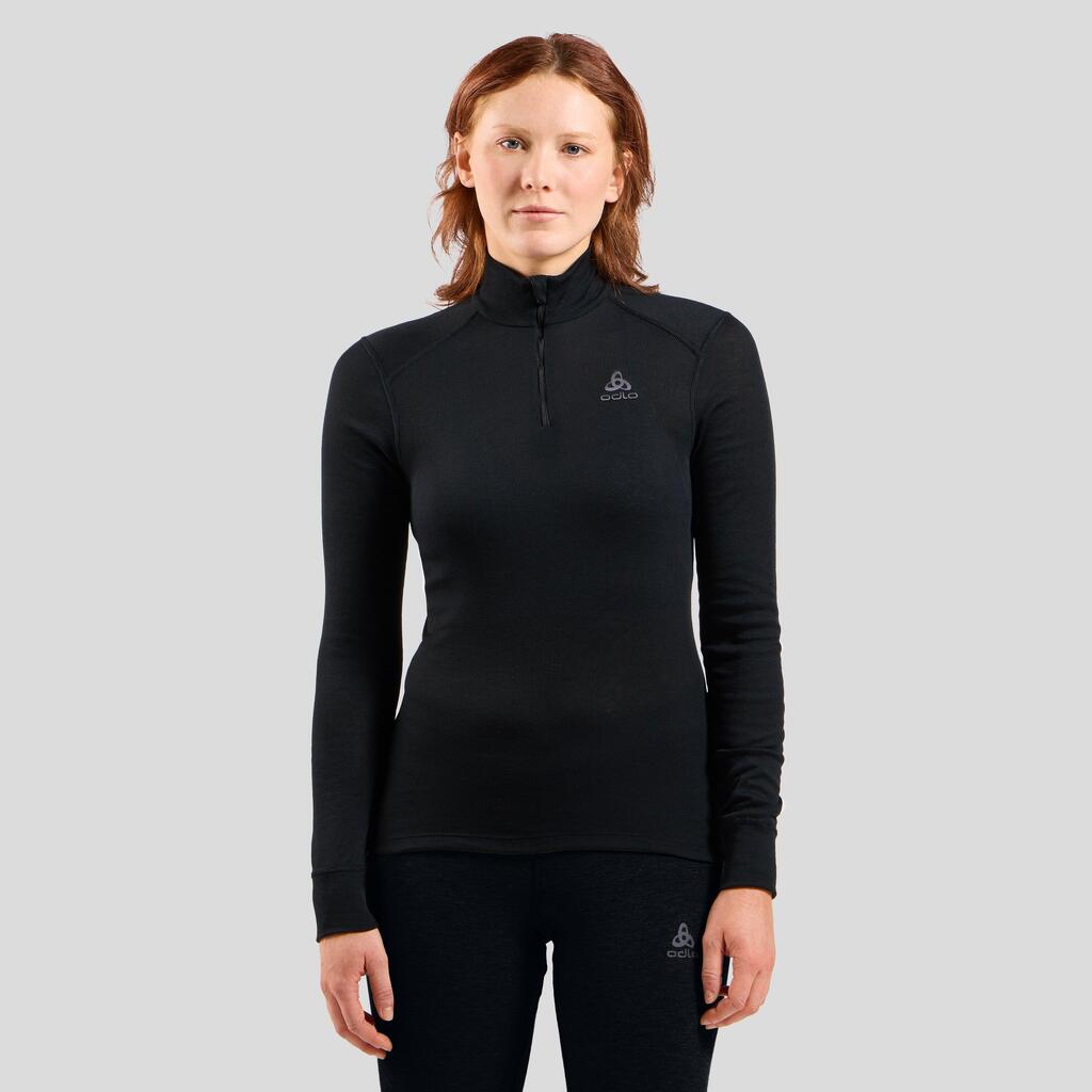 BL TOP Turtle neck l/s half zip ACTIVE W