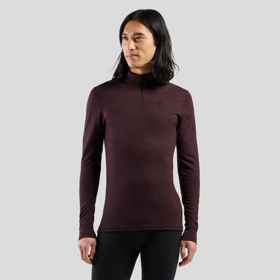Base layer a mezza zip a manica lunga Natural Merino 200 ODLO