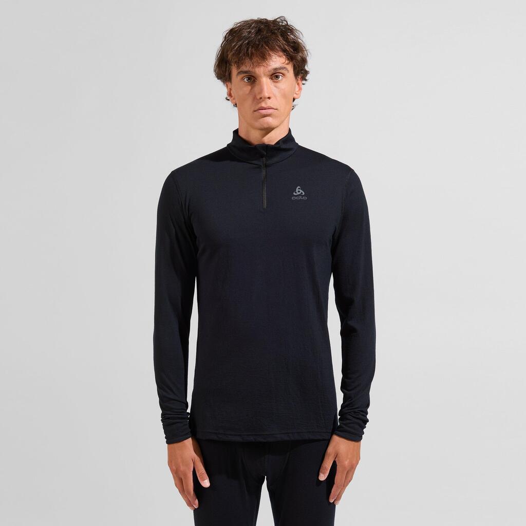 Base Layer Odlo 1/2 Zip Merino 200 Black