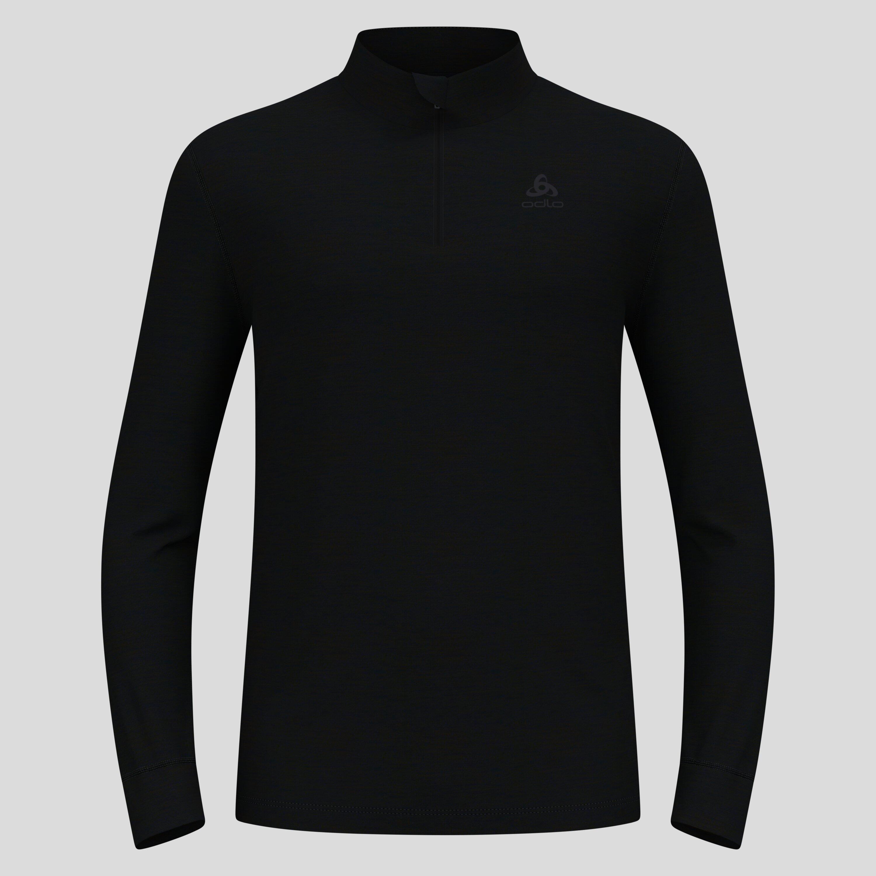 Base Layer Odlo 1/2 Zip Merino 200 Schwarz 6/7
