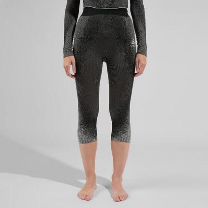 Legginsy termoaktywne damskie Odlo Performance Warm Blackcomb BL Bottom 3/4