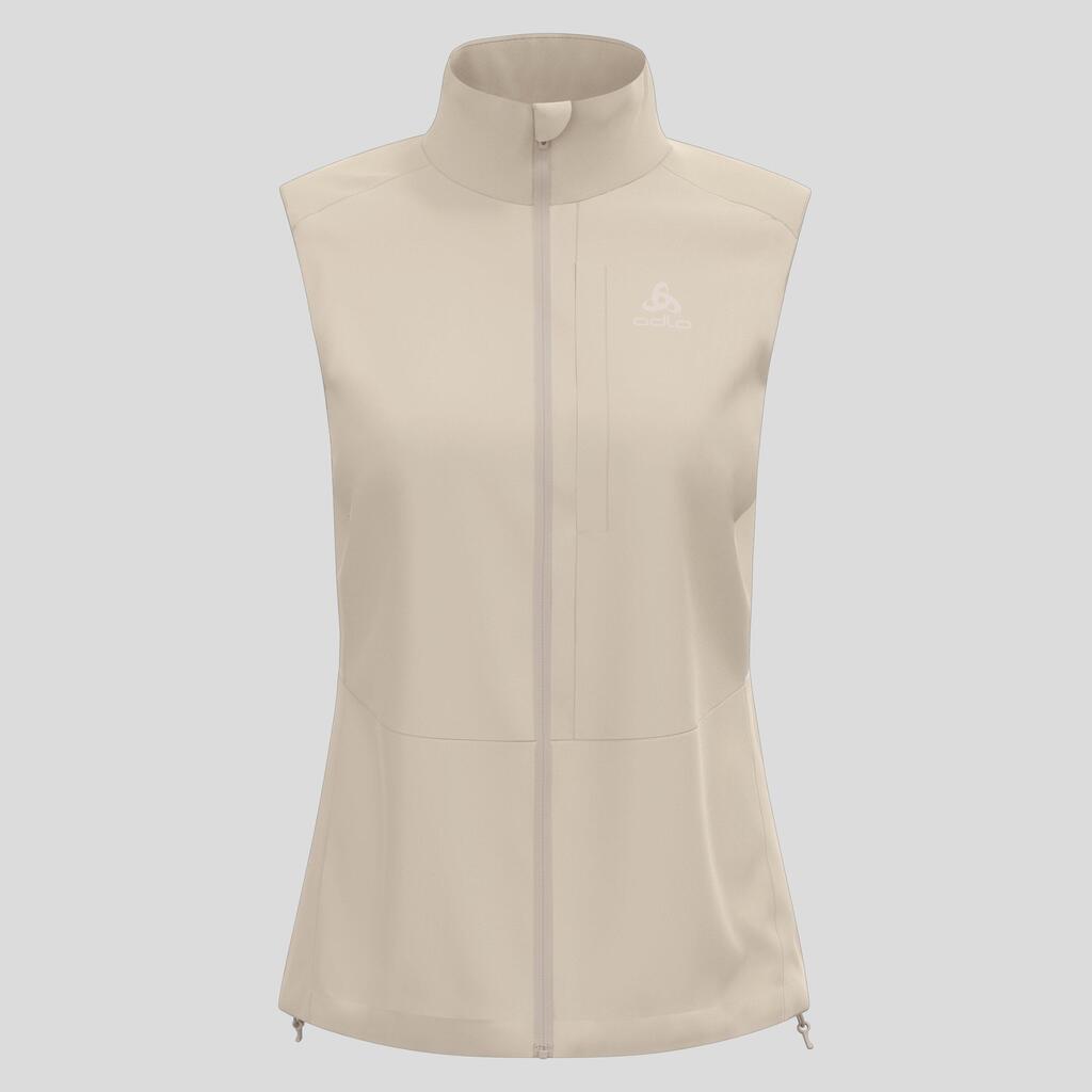 Women's Sleeveless Jacket Odlo Zeroweight Warm 2.0 Beige