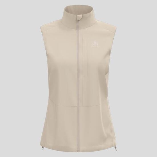 Ärmellose Jacke Women Odlo Zeroweight Warm 2.0 Beige