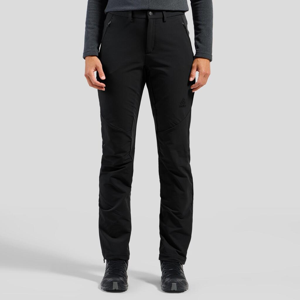 Odlo Ascent Warm Women's Hiking Trousers black 38 slim