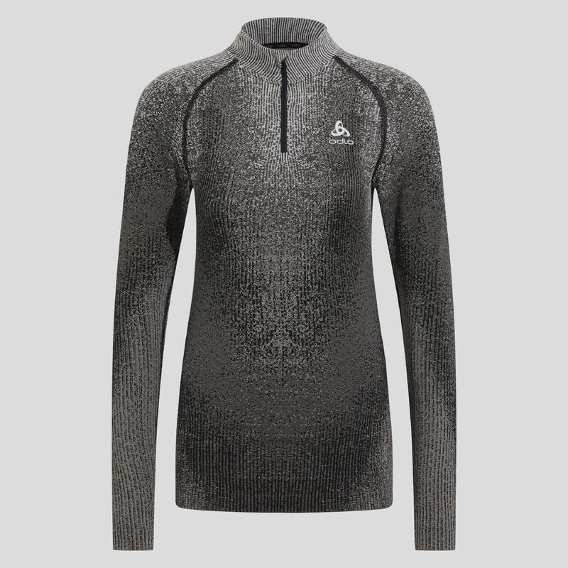 Bluză termică cu mâneci lungi ODLO Performance Warm comb Bl Top guler înalt HZ