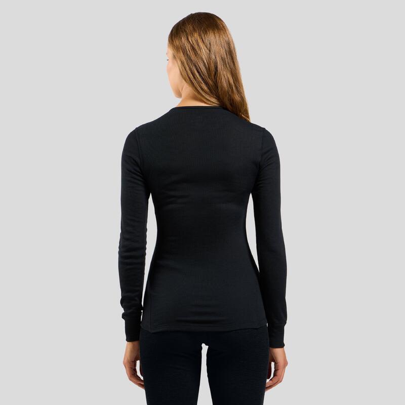 ODLO Shirt Ronde Hals Lange Mouwen ACTIVE WARM ECO Thermoshirt ZWART XS