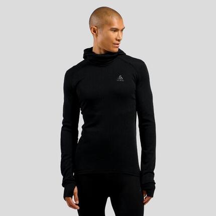 Odlo Herren Shirt Active Warm Eco Baselayer Top with Facemask L/S 159142