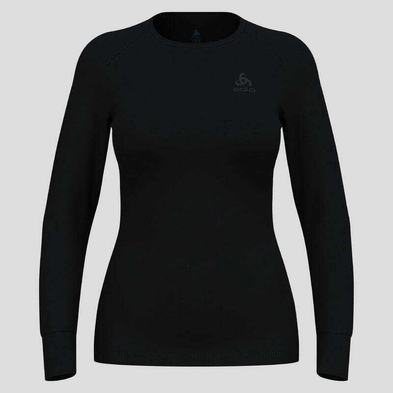 ODLO Shirt Ronde Hals Lange Mouwen ACTIVE WARM ECO Thermoshirt ZWART XS