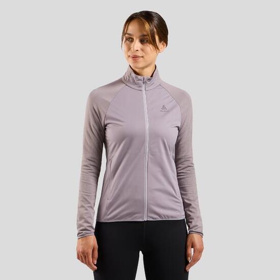 Veste Running Hybride Odlo Zeroweight Warm 2.0 Gris Femme
