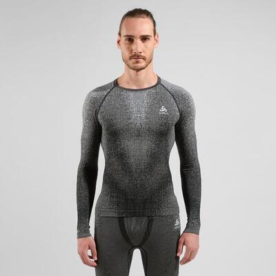 Base Layer Long Sleeve Odlo Schwarzecomb Grau