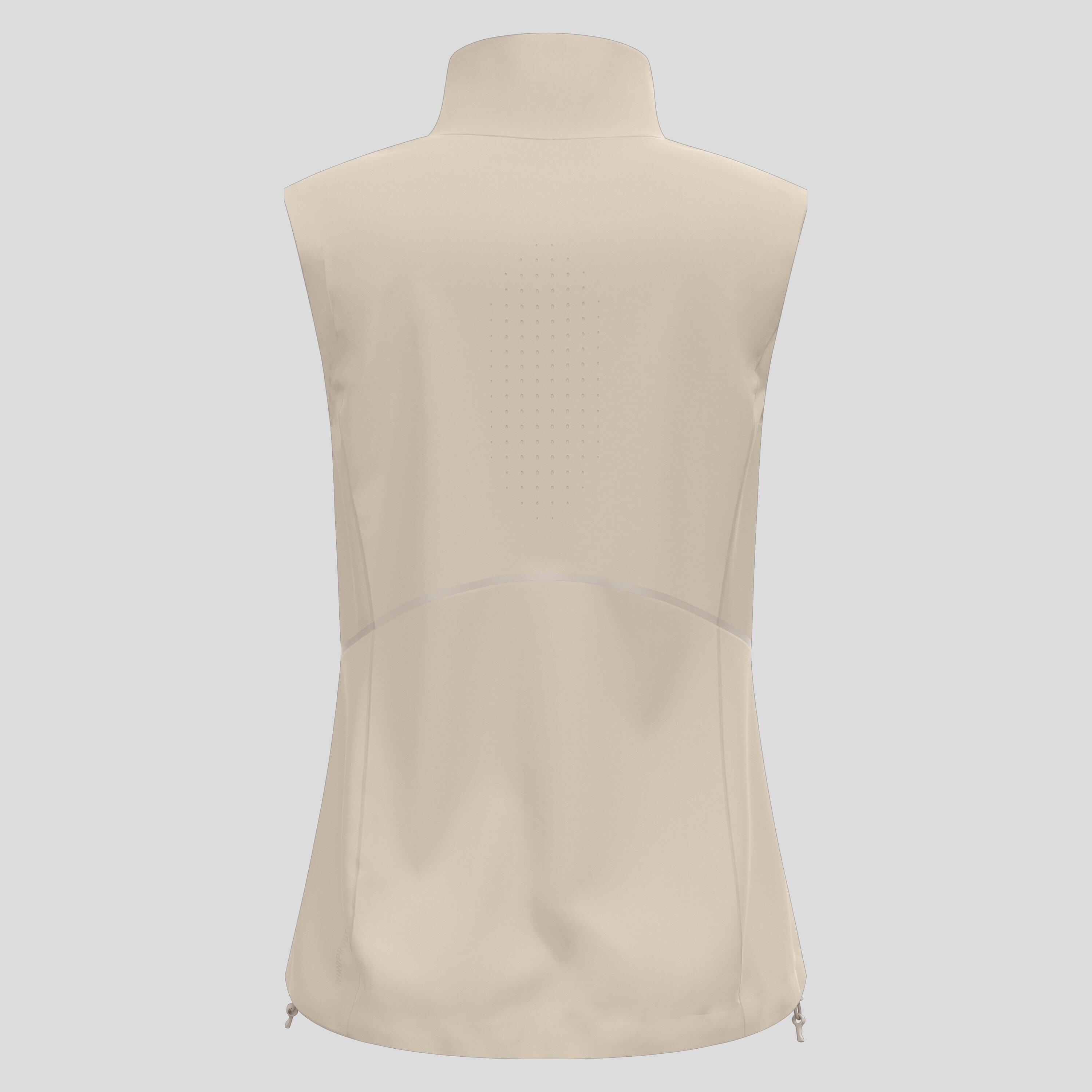 Casaco sem mangas Odlo Zeroweight Warm 2.0 para mulher Bege 2/2