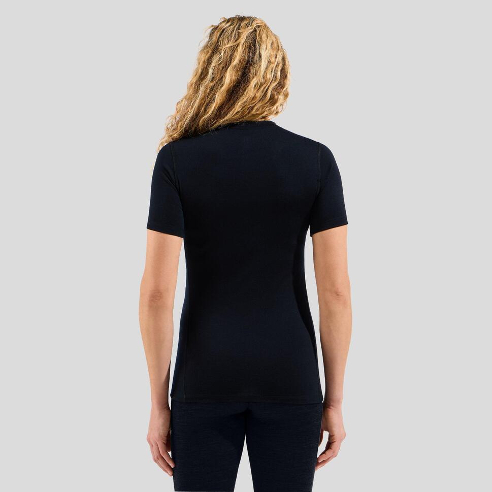 Koszulka termoaktywna damska Odlo Merino 200 BL Top Crew Neck SS