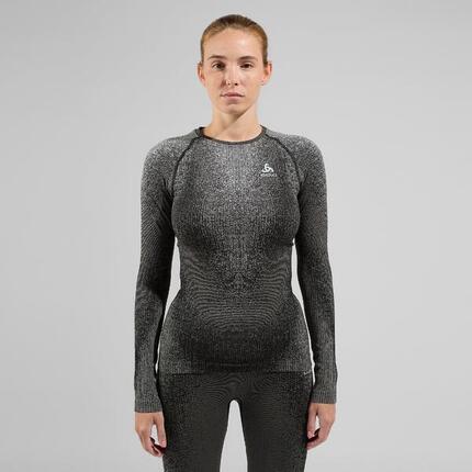 Base Layer Women Odlo Schwarzecomb Grau