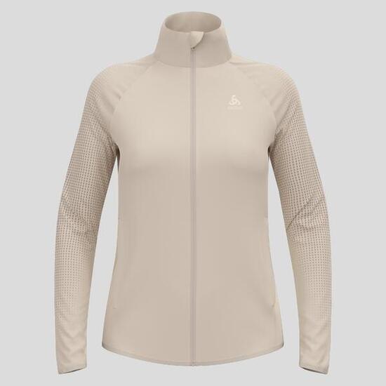 Veste Running Hybride Odlo Zeroweight Warm 2.0 Beige Femme