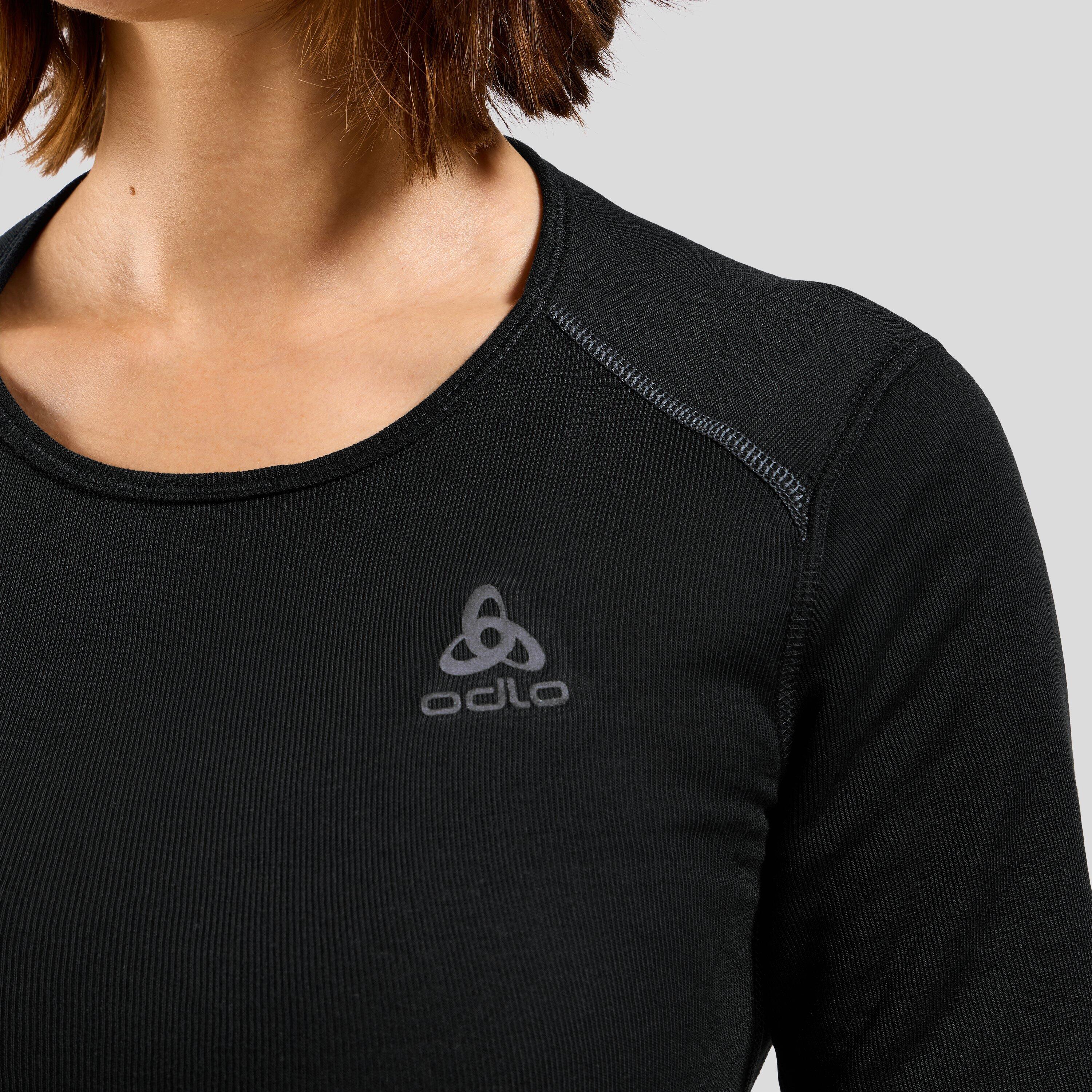 Camiseta térmica feminina de manga longa Active X-Warm Bl Top Gola Careca 3/7