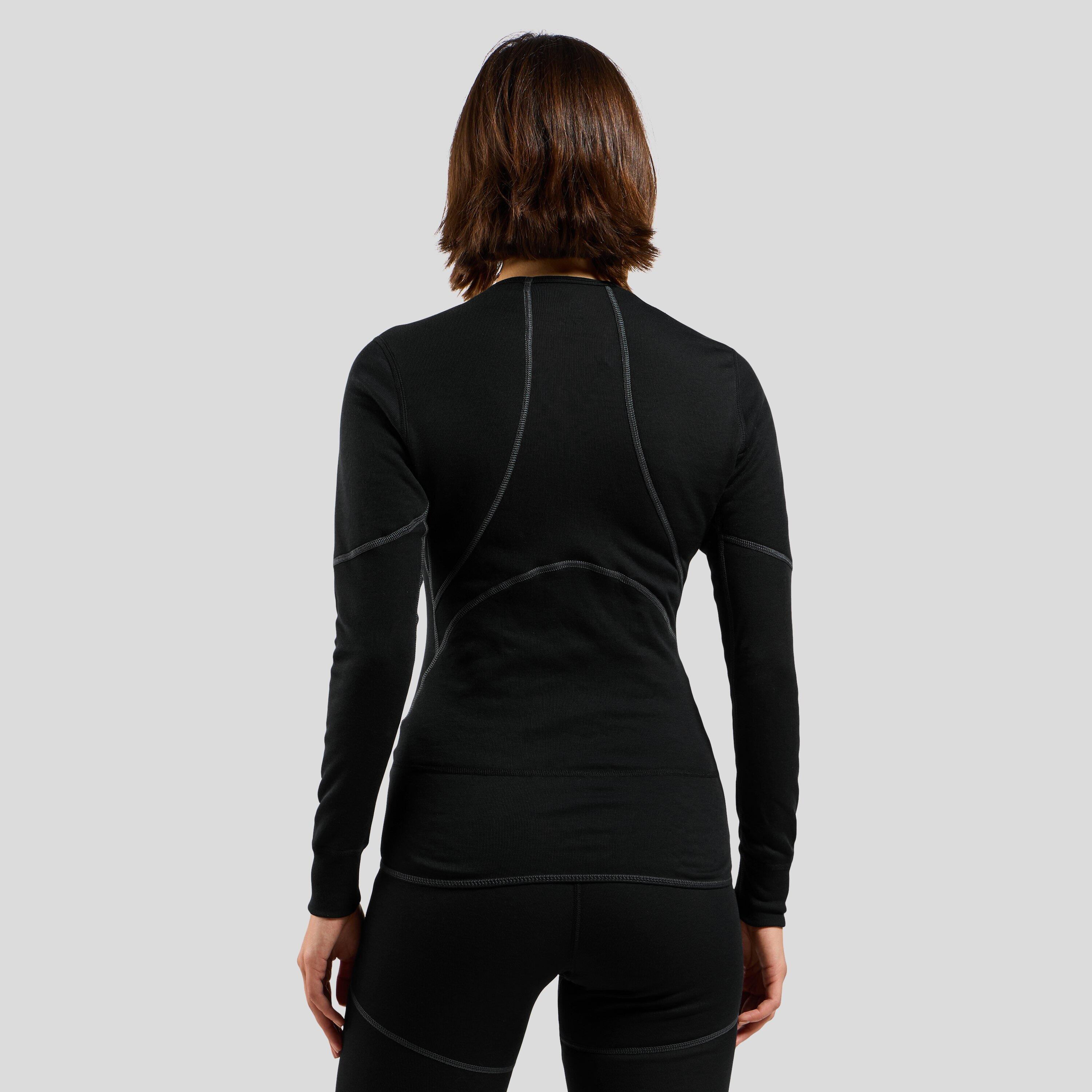 Camiseta térmica feminina de manga longa Active X-Warm Bl Top Gola Careca 2/7