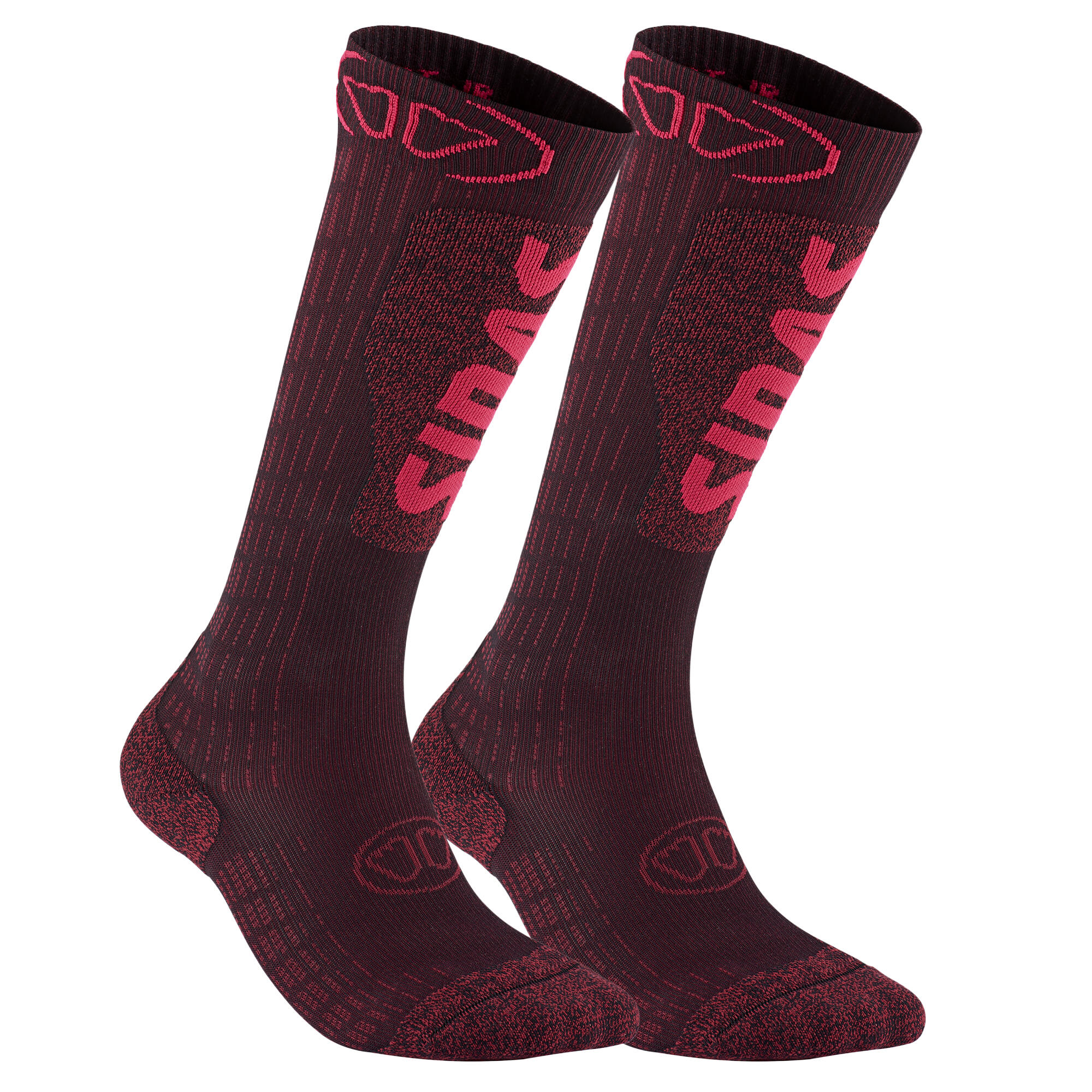Sidas - Chaussettes De Ski Techniques En Fibres Recyclées Pour Femme - Ski Expert Lady - Chaussettes - Rouge - 39/42 - Decathlon