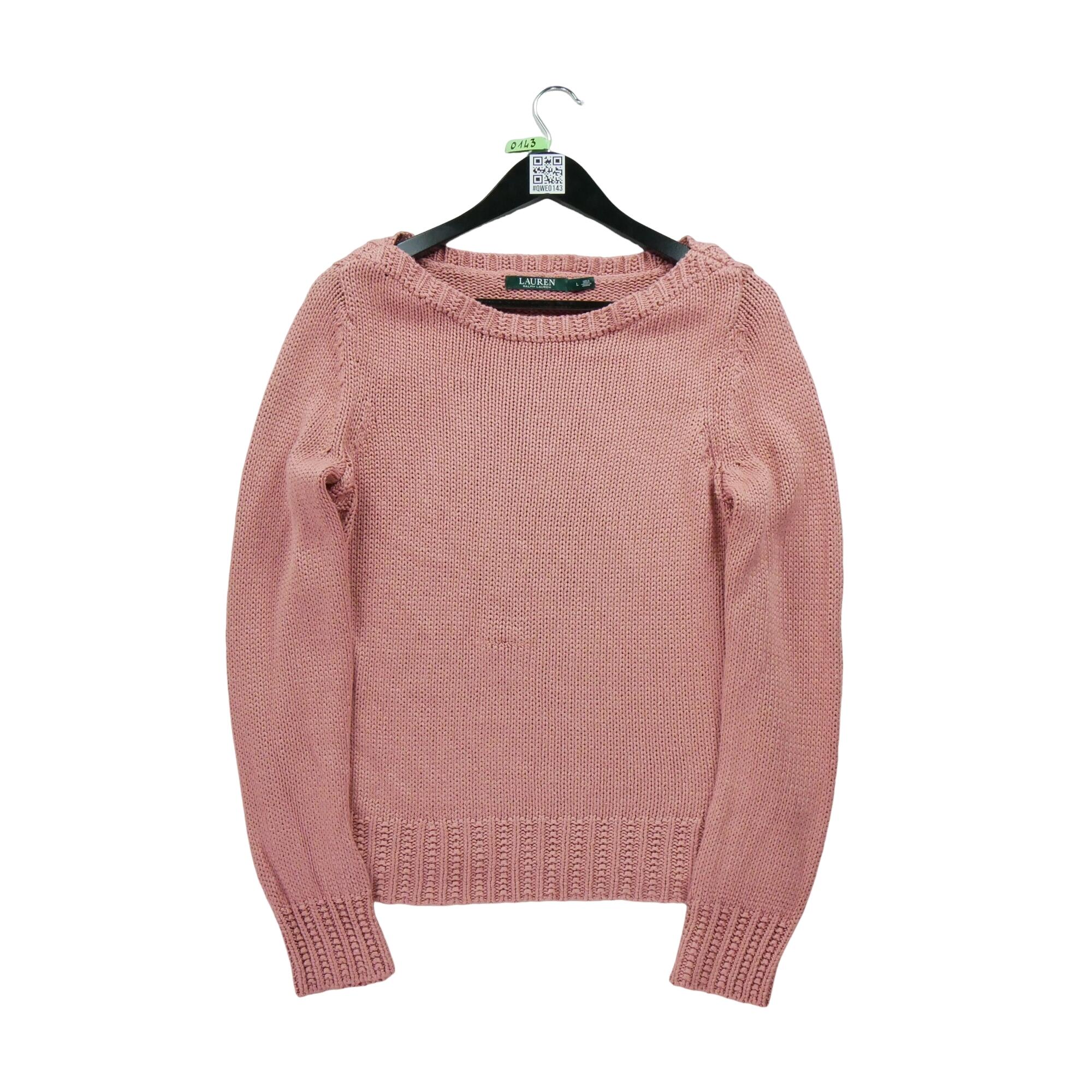 RALPH LAUREN Reconditionné - Pull Femme Rose - Très Bon État