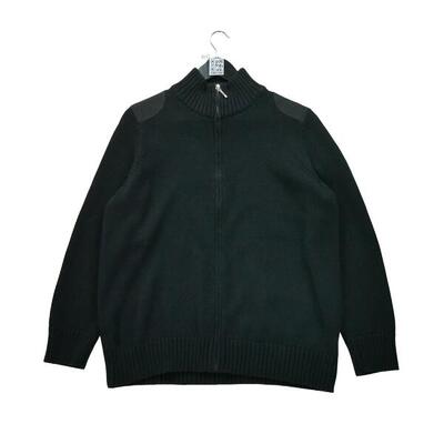 Tweedehands - dames volledige rits zwarte trui - als nieuw