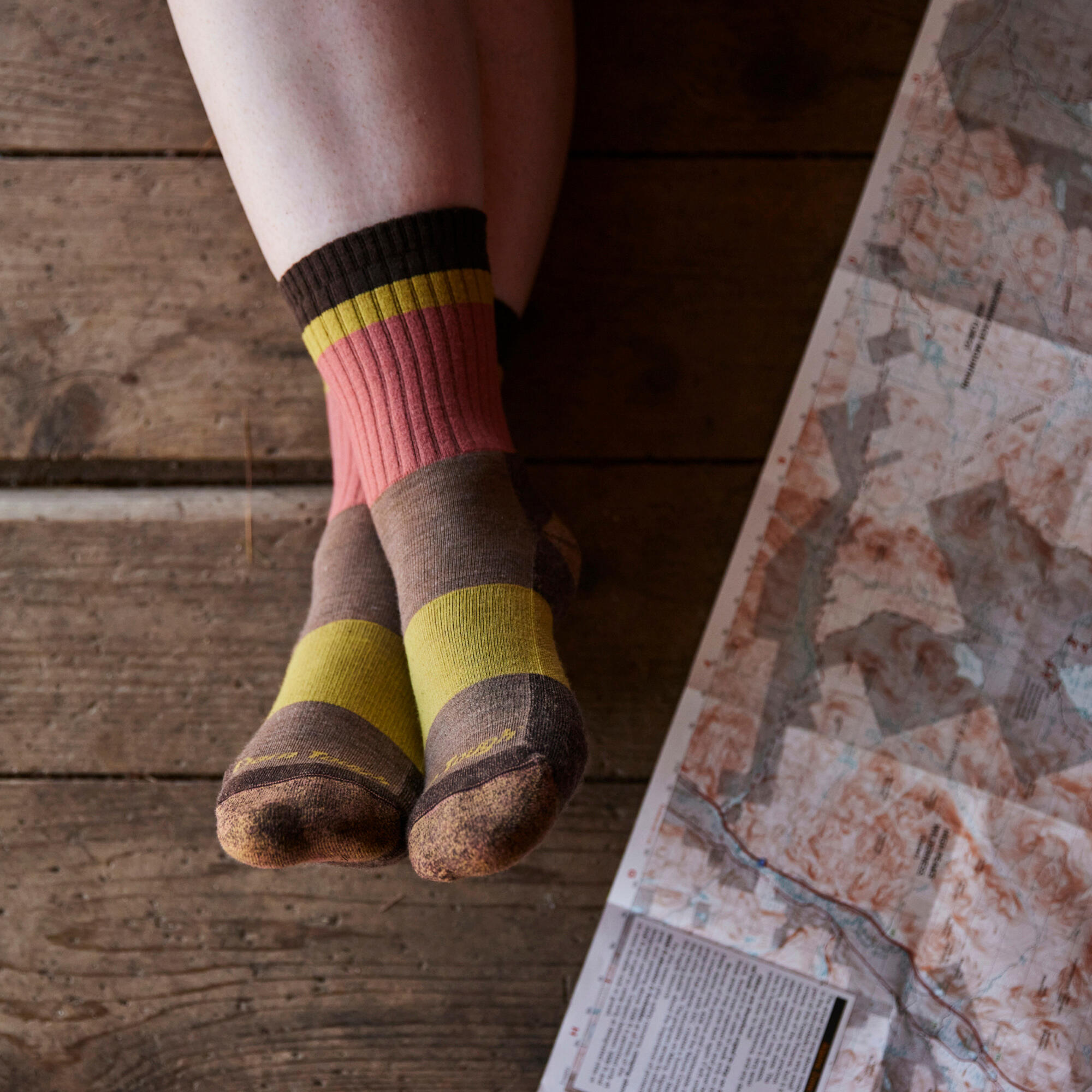 Darn Tough Chaussettes Femme Mi-Mollet Randonnée Laine Mérinos Légères 3/5