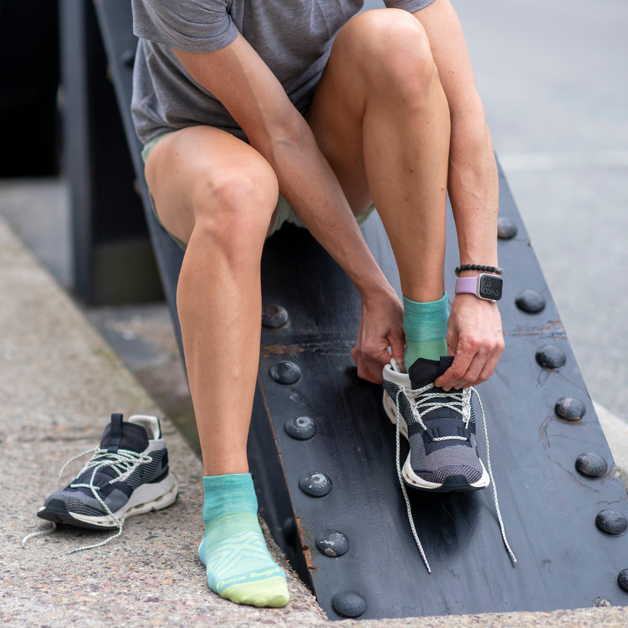 Darn Tough Chaussettes Femme Running Quart Légères Ultra Laine Mérinos 4/5