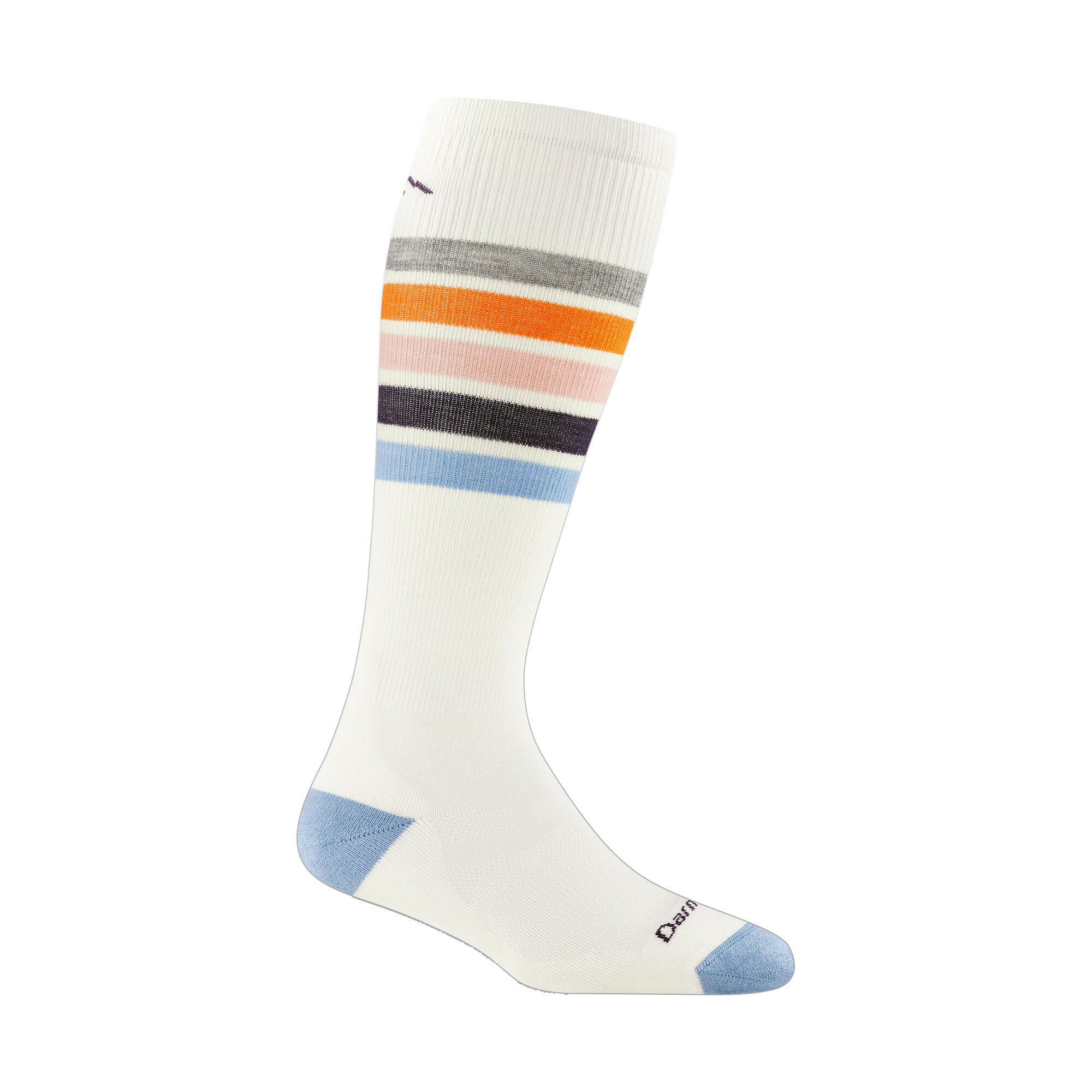 Darn Tough - Damen Kniehohe Gestreifte Merinowolle Ski und Snowboard-Socken 1/5